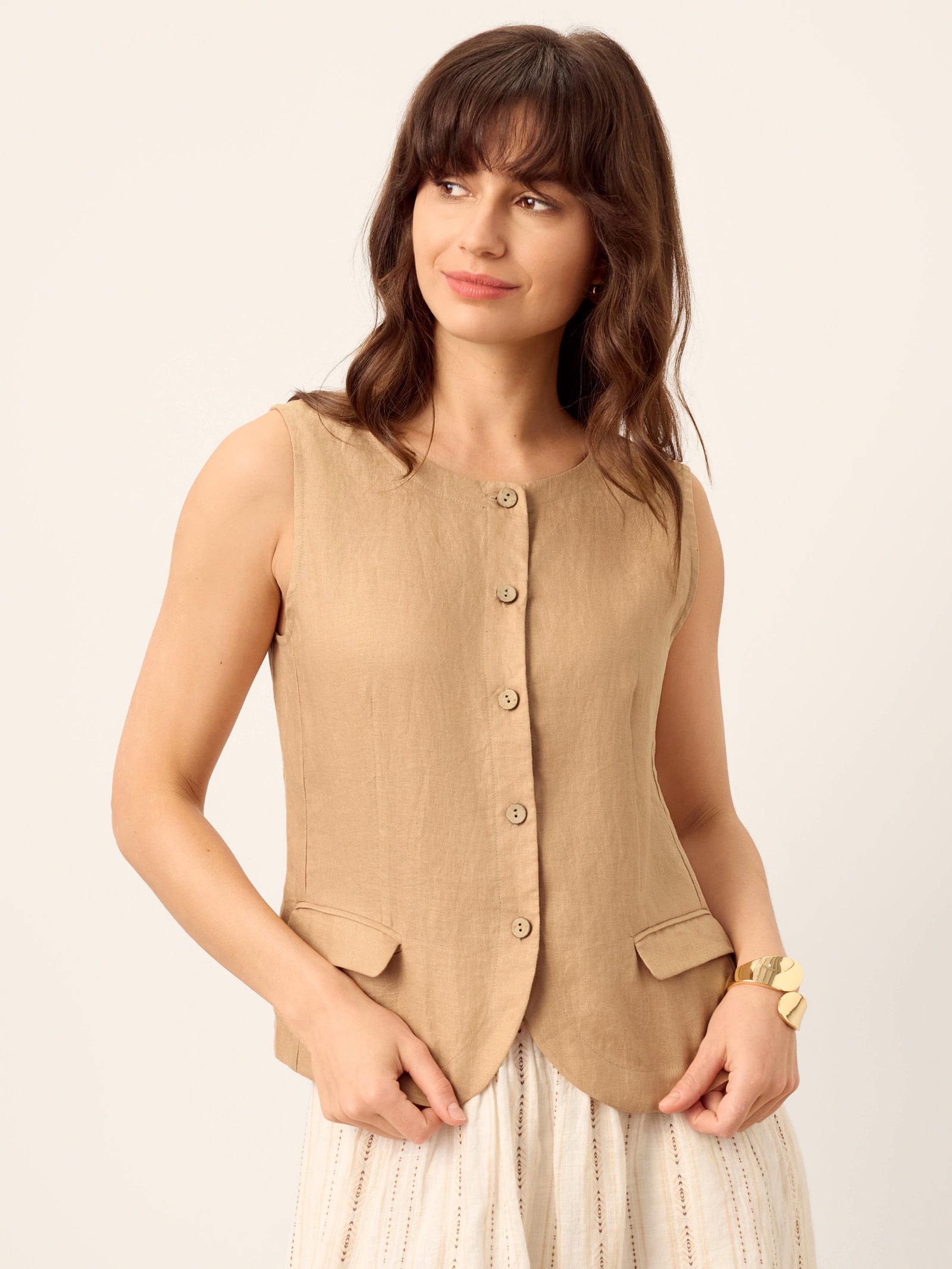 Bronwyn Linen Vest