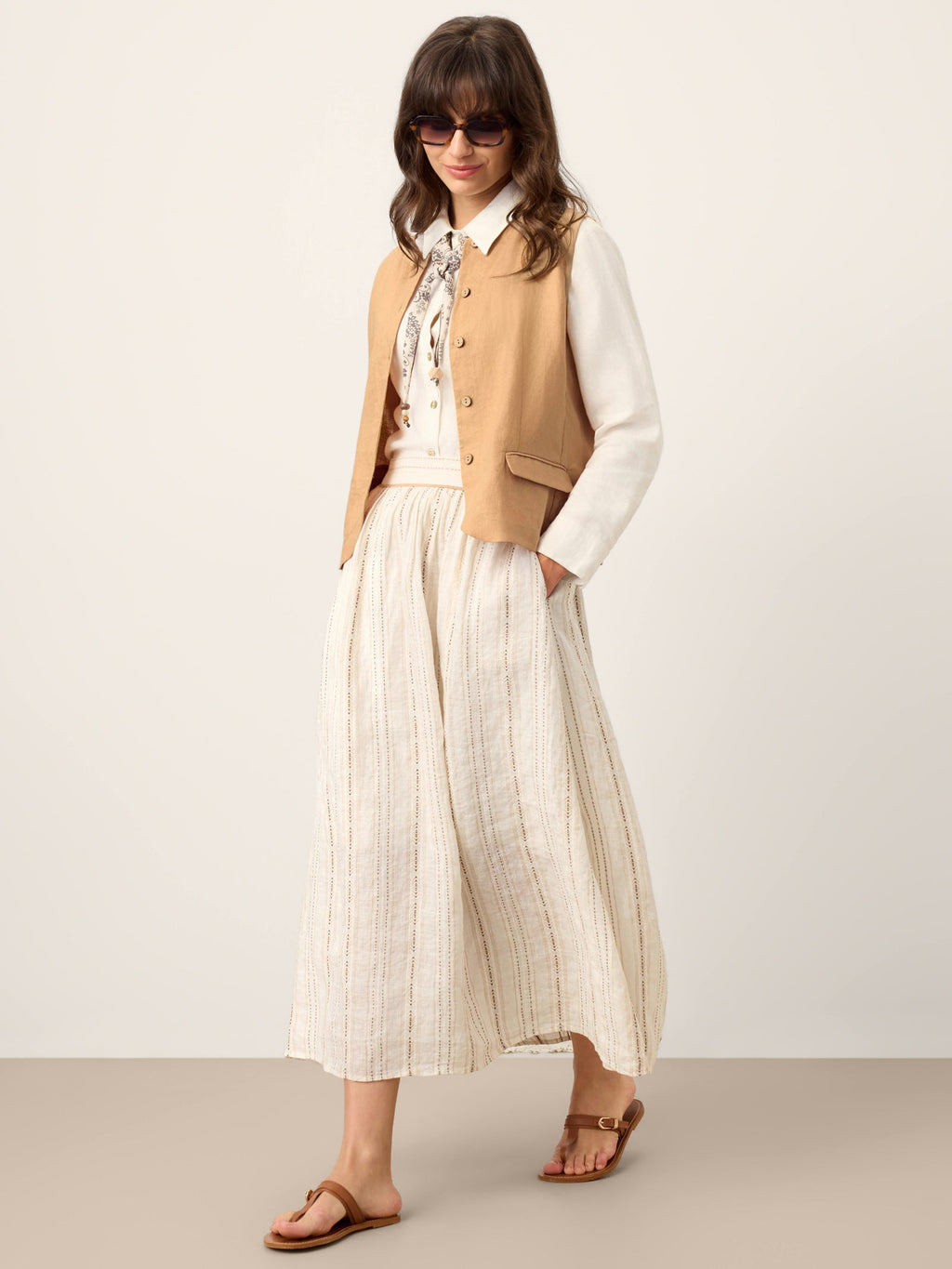 Bronwyn Linen Vest
