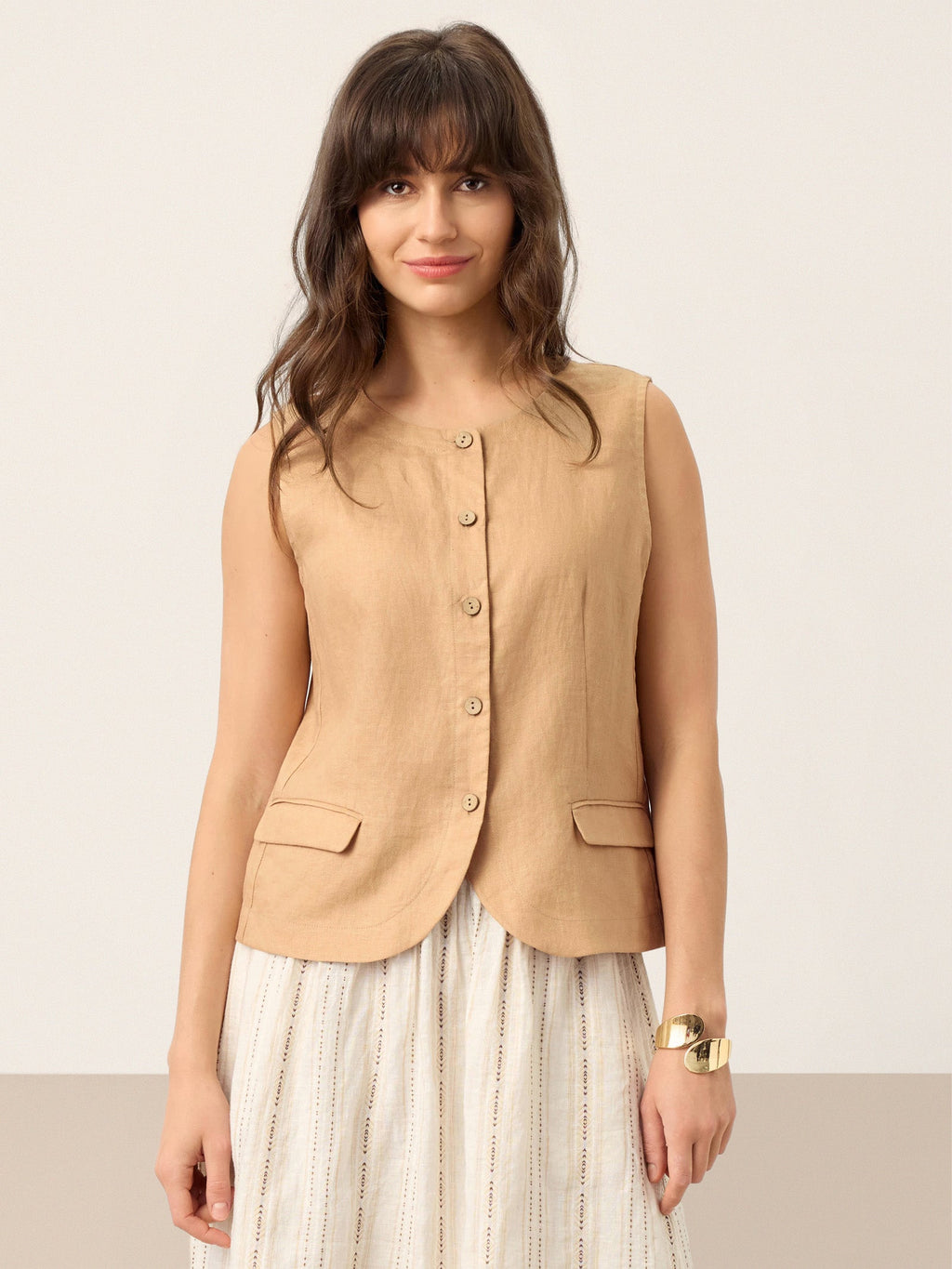 Bronwyn Linen Vest