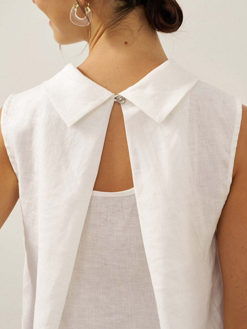 Blair Linen Sleeveless Blouse