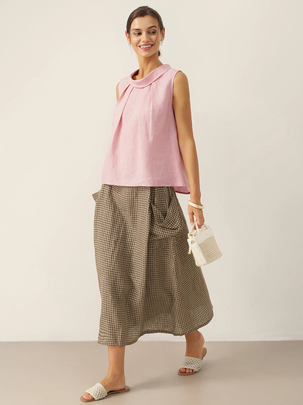 Blair Linen Sleeveless Blouse