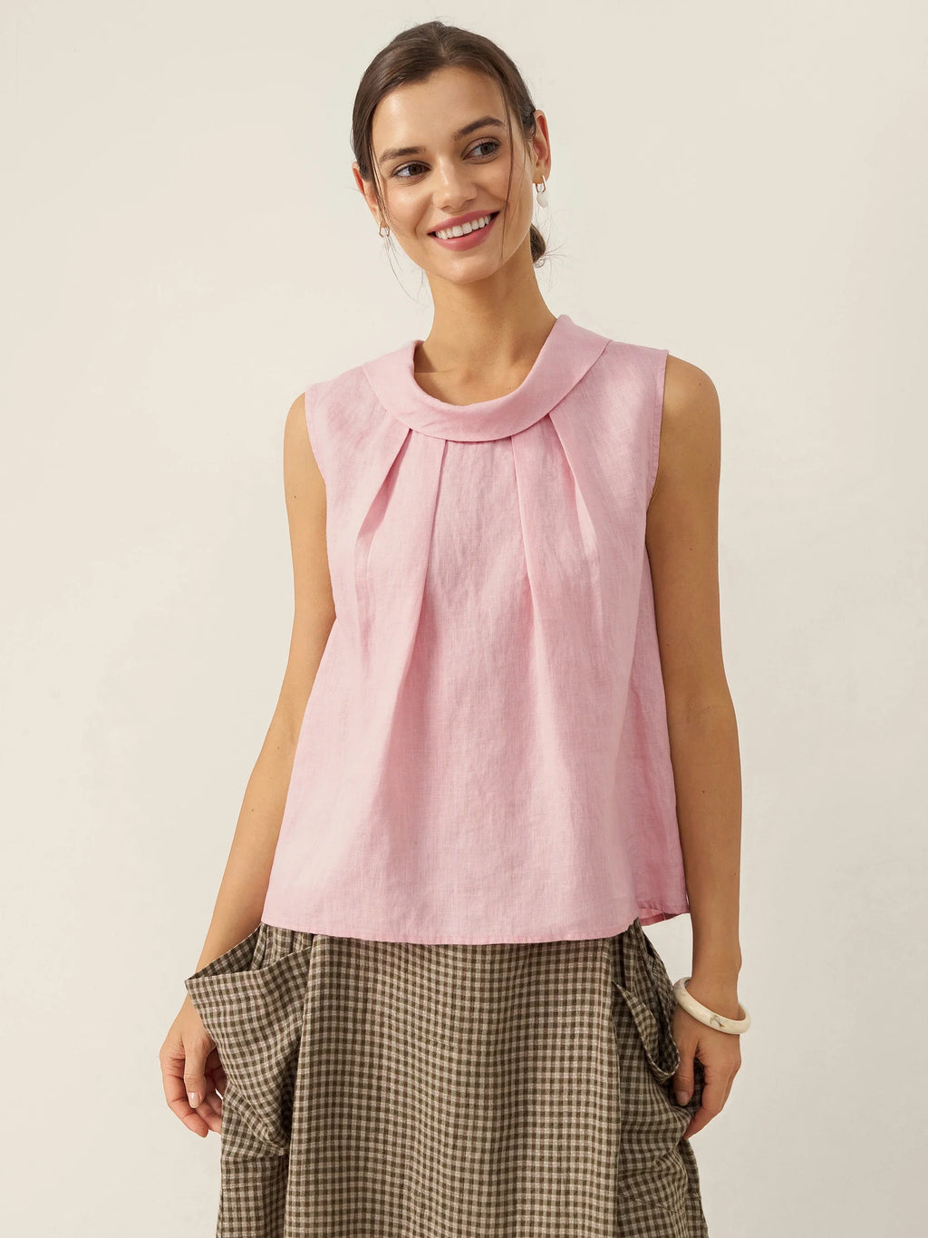 Blair Linen Sleeveless Blouse