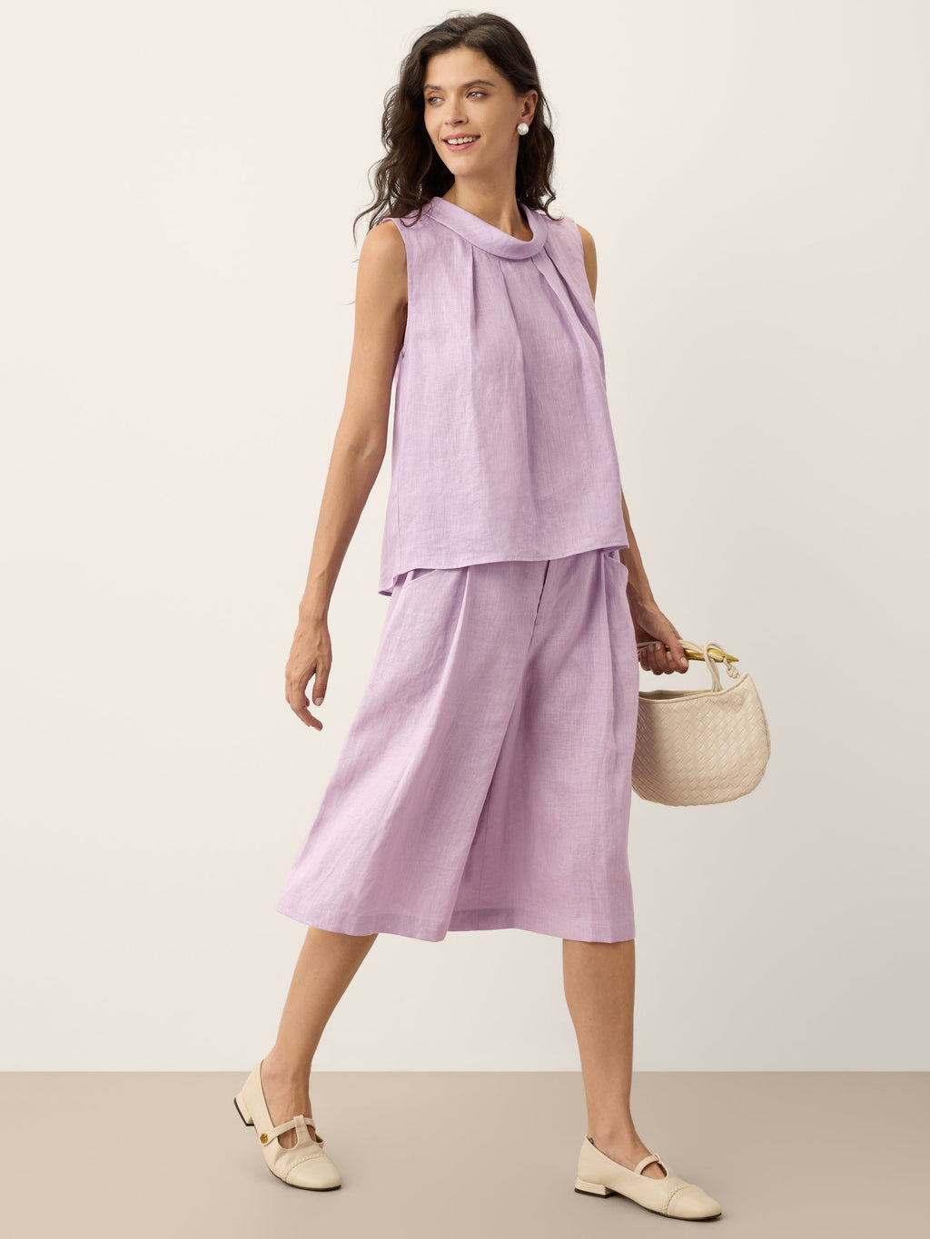 Blair Linen Sleeveless Blouse