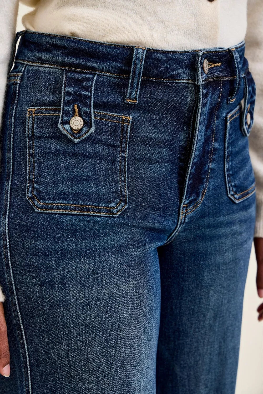 Judy Blue High Waist Lux Retro Wide Leg Jeans