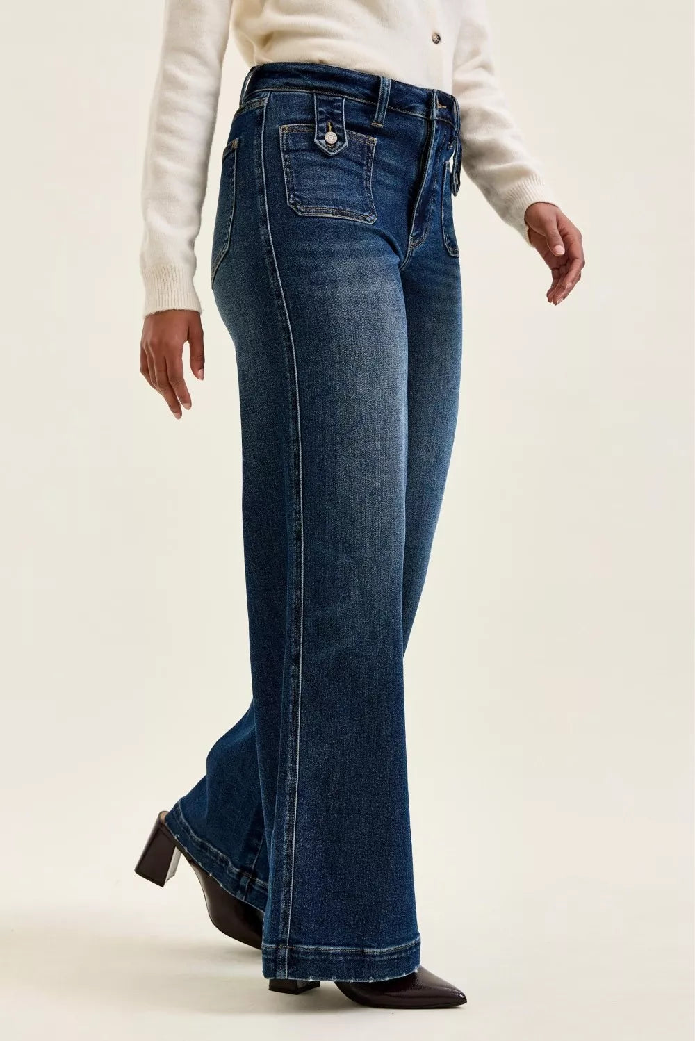 Judy Blue High Waist Lux Retro Wide Leg Jeans