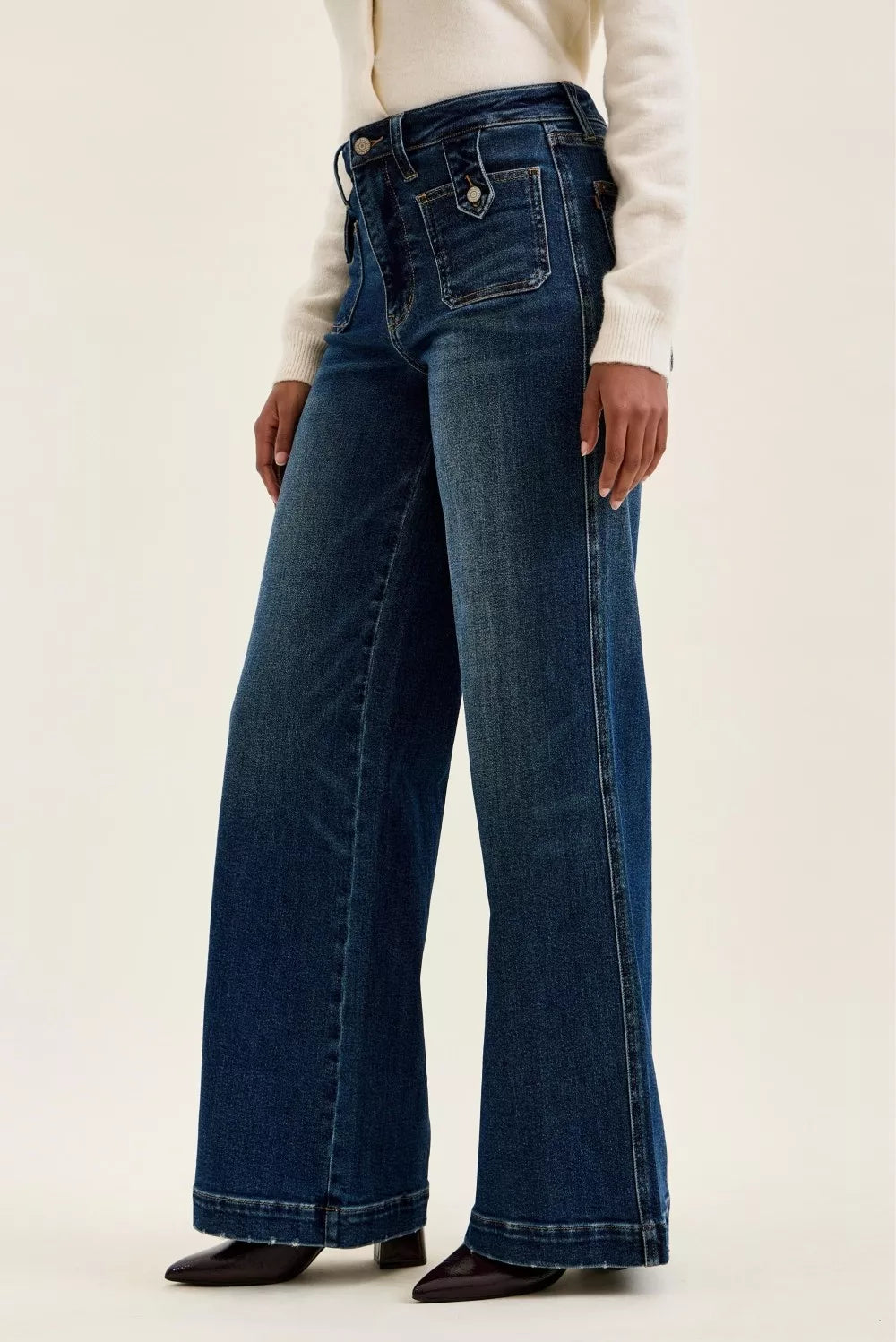 Judy Blue High Waist Lux Retro Wide Leg Jeans