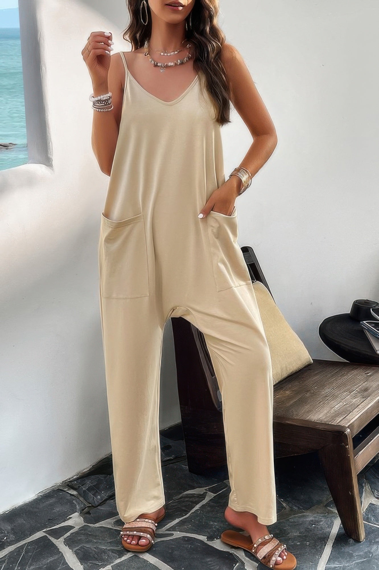 Relaxed Spaghetti Strap Jumpsuit