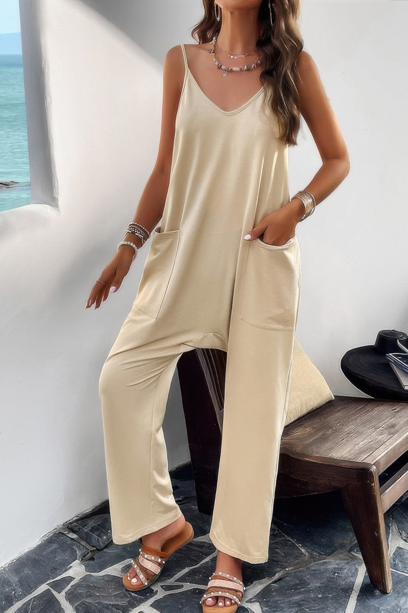 Relaxed Spaghetti Strap Jumpsuit